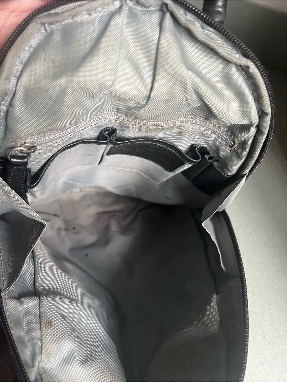 Vintage Osgoode Marley Black Leather Compact Backpack — Everyday Carry